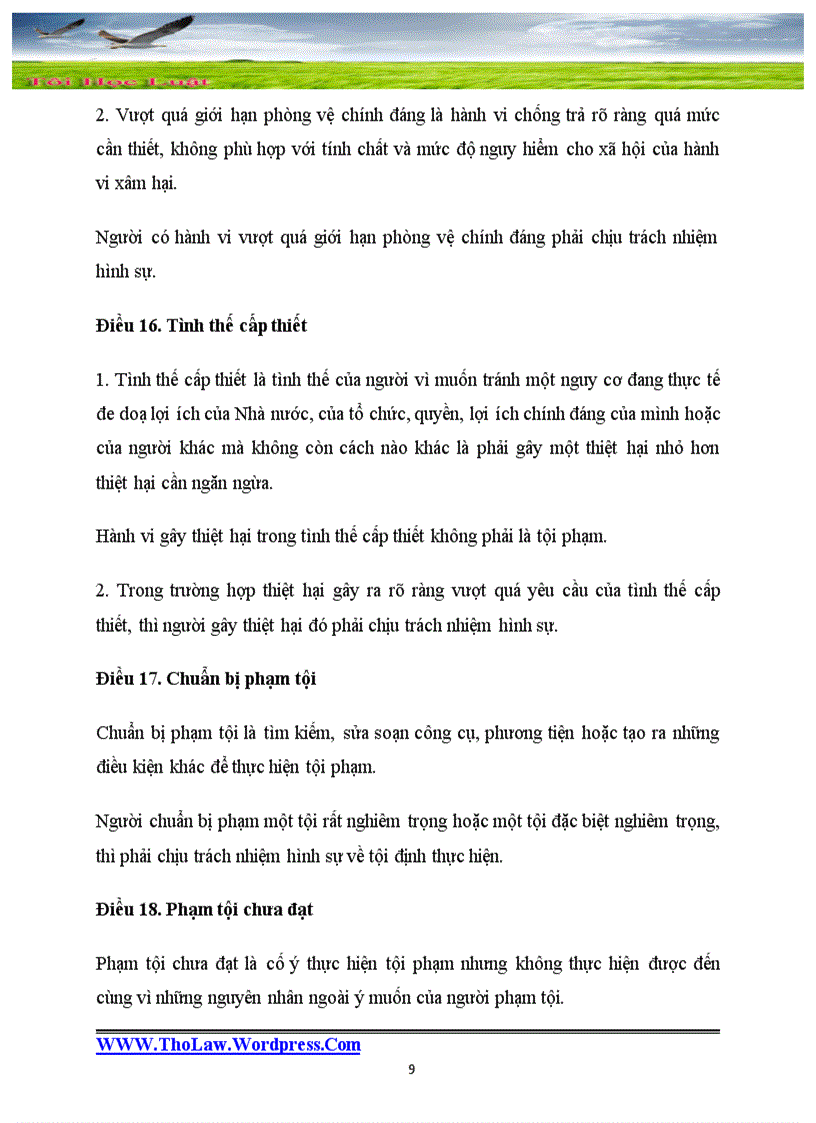 image for page Các VBPL trong Đề cương môn học Luật hình sự