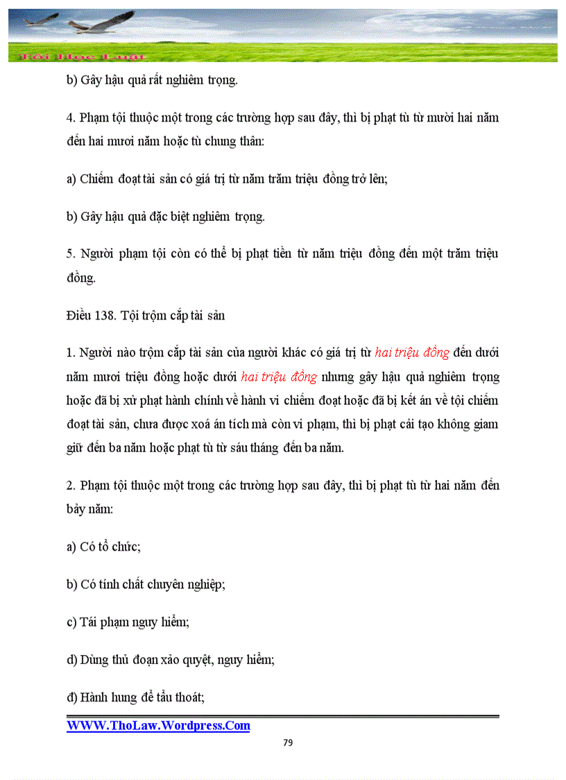 image for page Các VBPL trong Đề cương môn học Luật hình sự