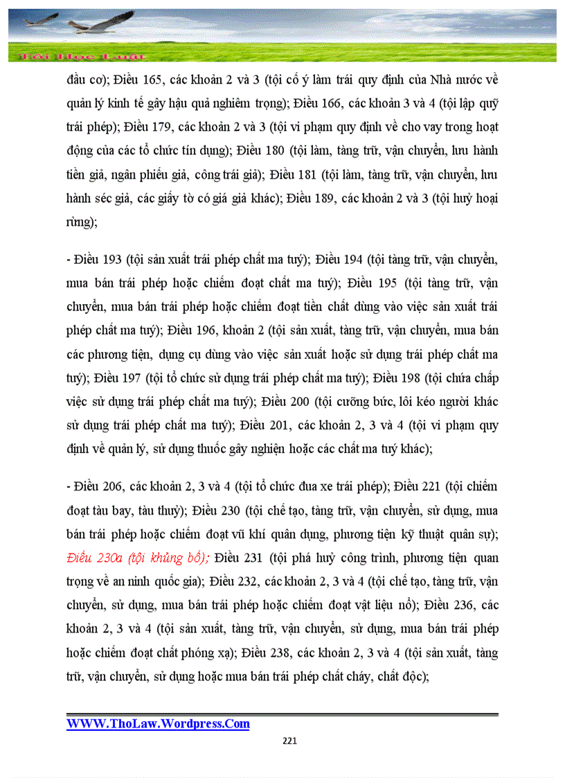 image for page Các VBPL trong Đề cương môn học Luật hình sự