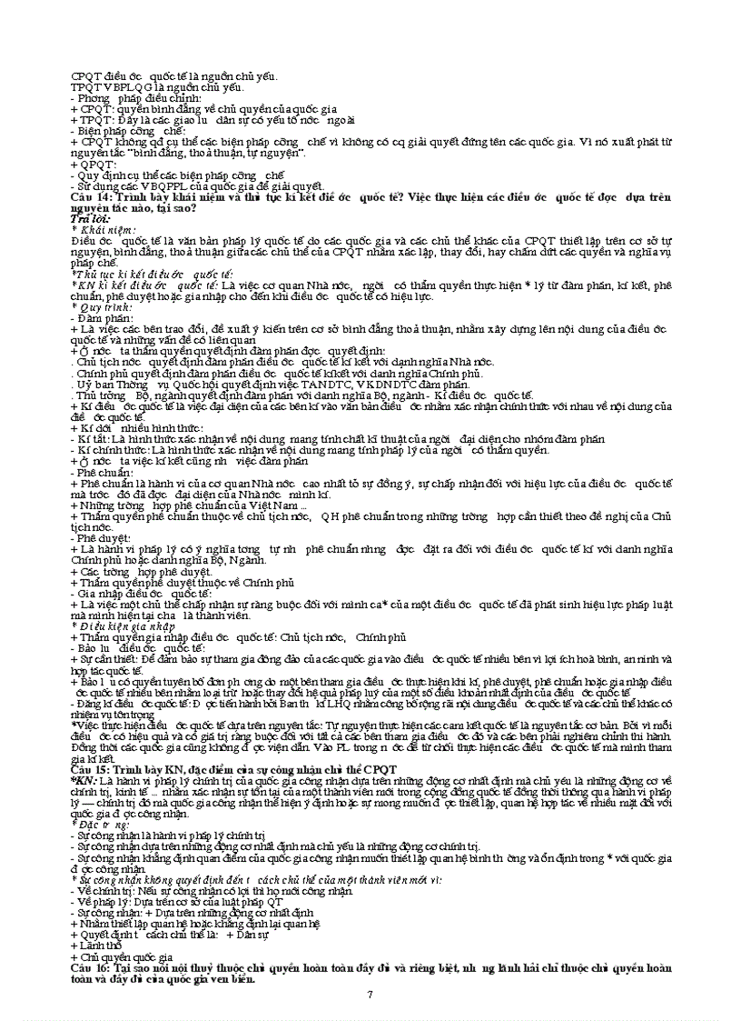 image for page Câu hỏi và đáp án môn thi luật công pháp quốc tế