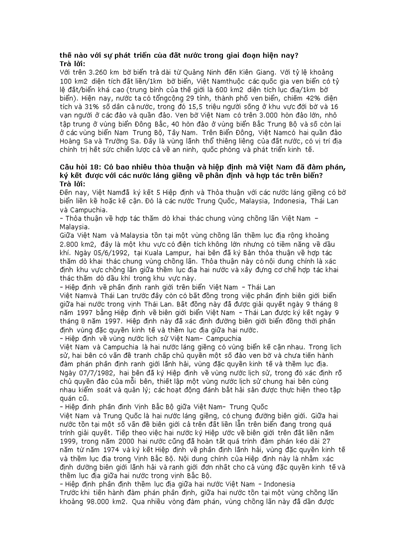 image for page Trọn bộ Câu hỏi tham khảo Luật biển Quốc tế