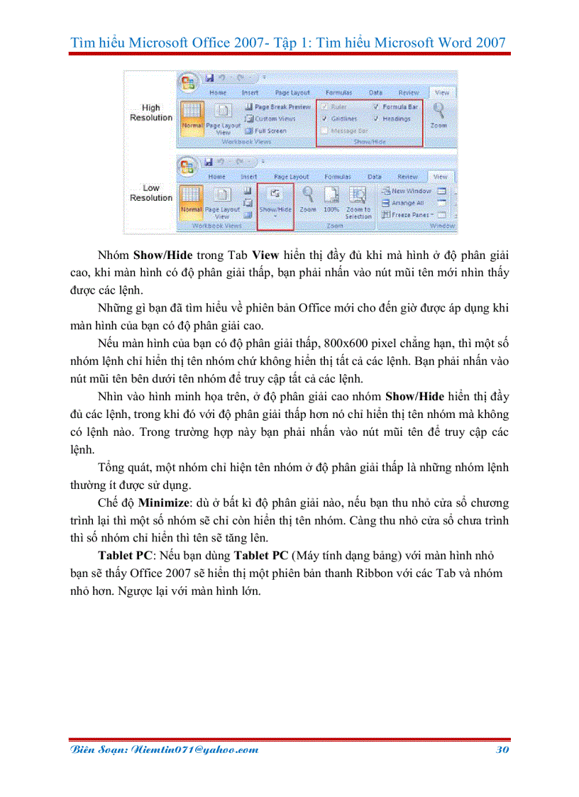 image for page TÌm hiểu Word 2007