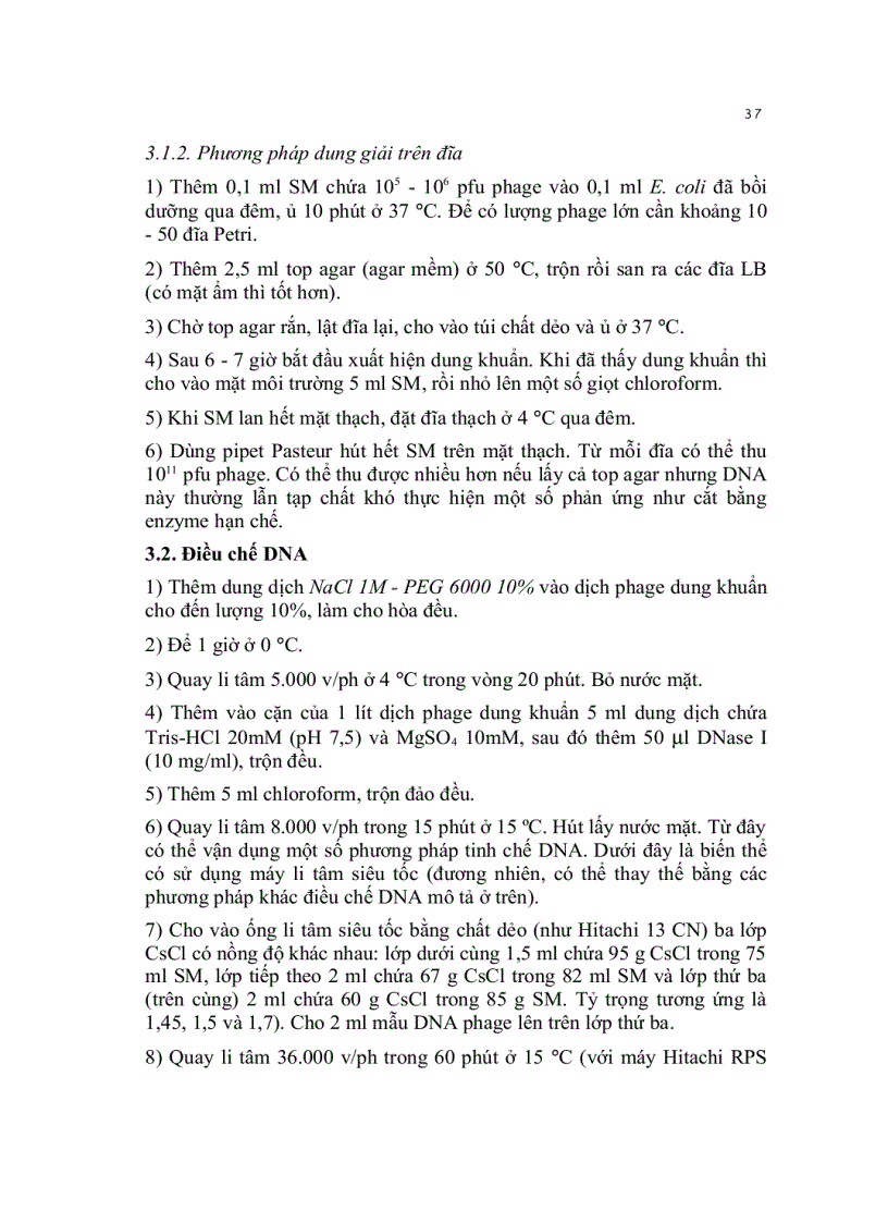 image for page Kỹ thuật cơ bản trong sinh học phân tử