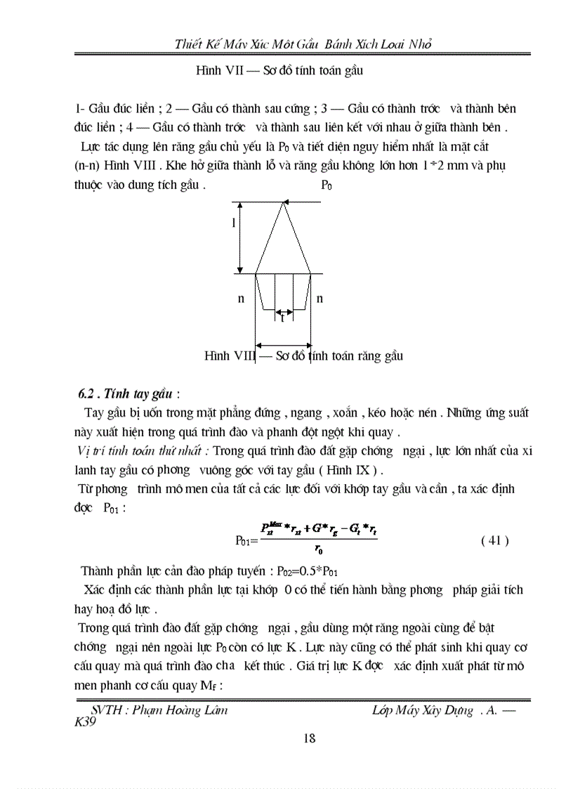 image for page Thiết kế môn học máy làm đất Thiết kế máy xúc một gầu bánh xích loại nhỏ của Nga