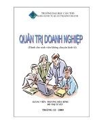 Giáo trình quản trị doanh nghiệp