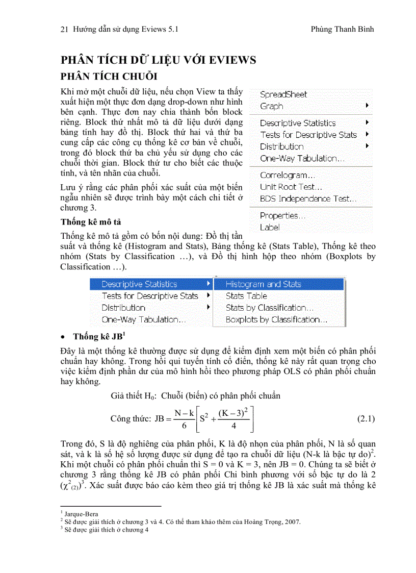 image for page Hướng dẫn chi tiết sử dụng EViews 5 1 EViews 6 0 tương tự