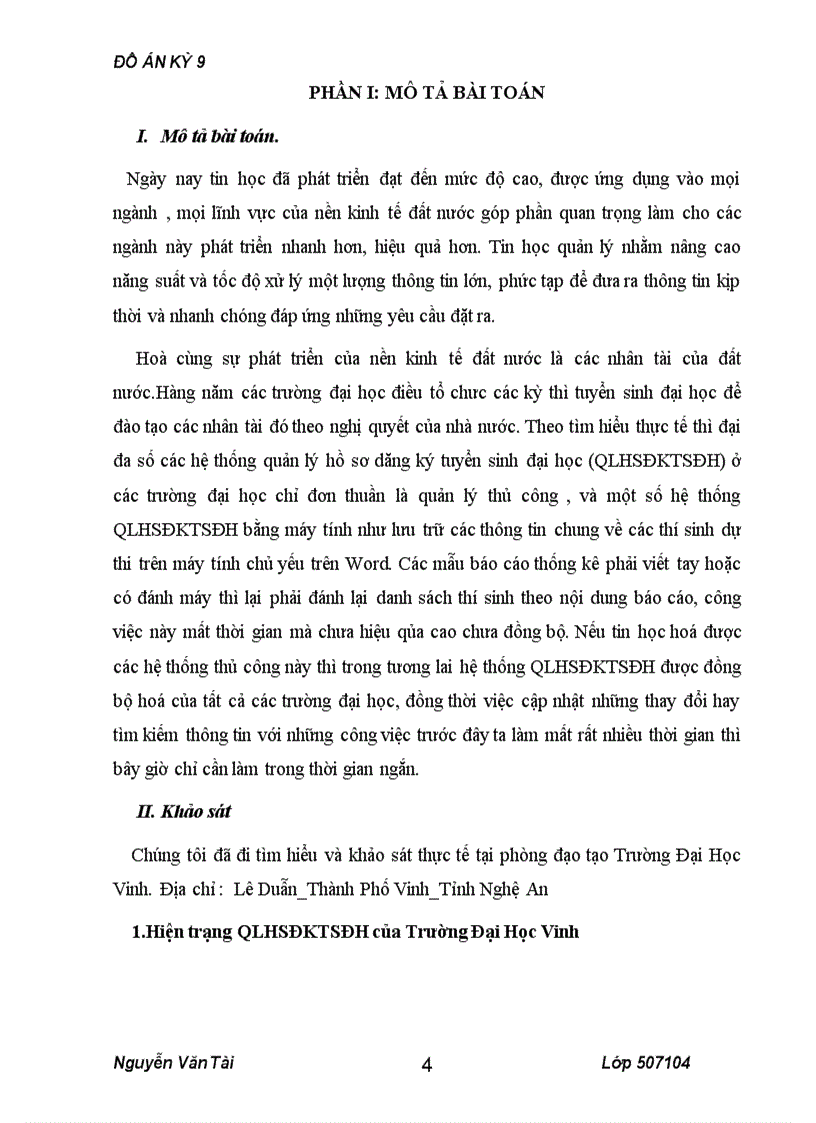 image for page Phân tích thiết kế hệ thống quản lý hồ sơ dự thi đại học