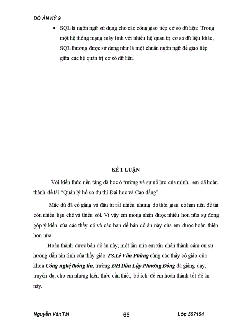 image for page Phân tích thiết kế hệ thống quản lý hồ sơ dự thi đại học