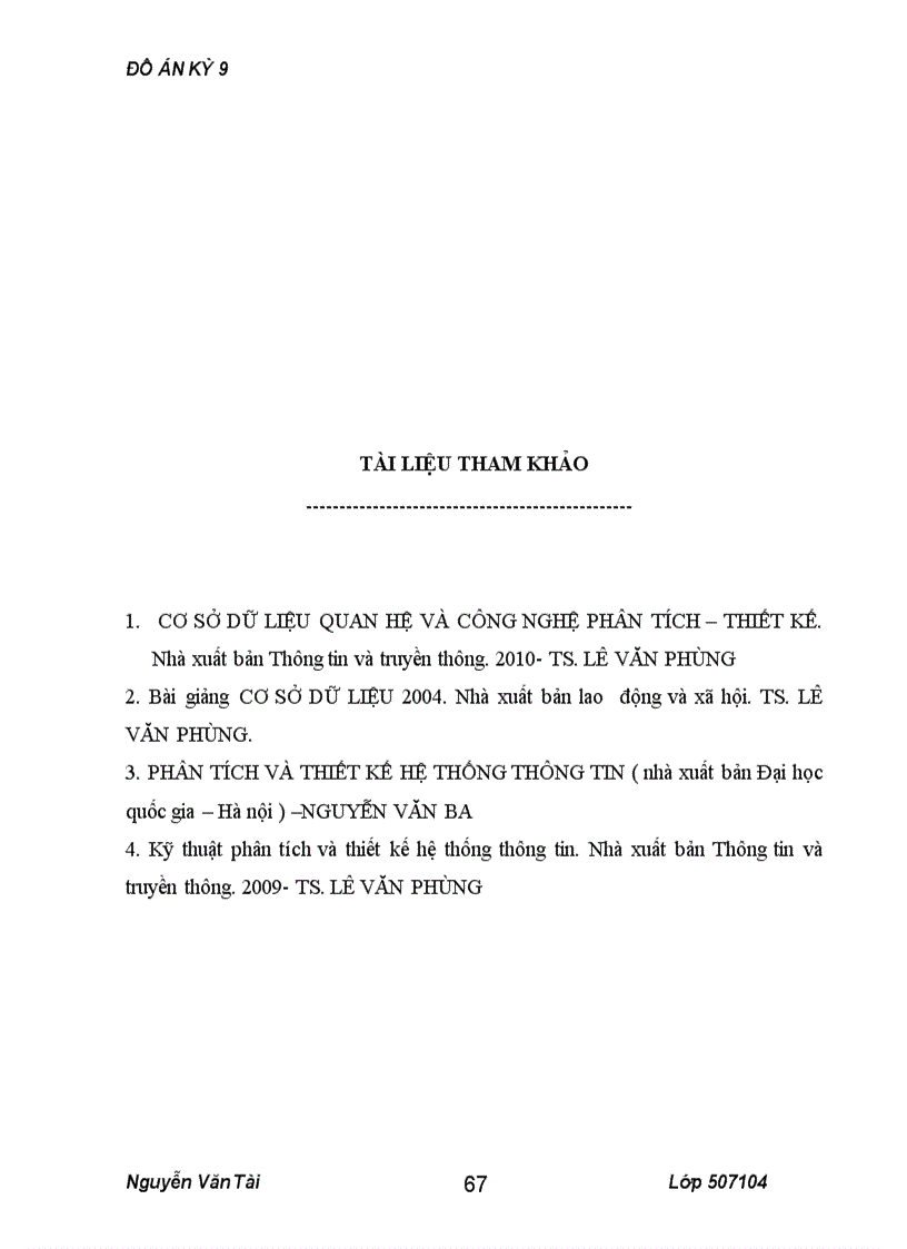 image for page Phân tích thiết kế hệ thống quản lý hồ sơ dự thi đại học