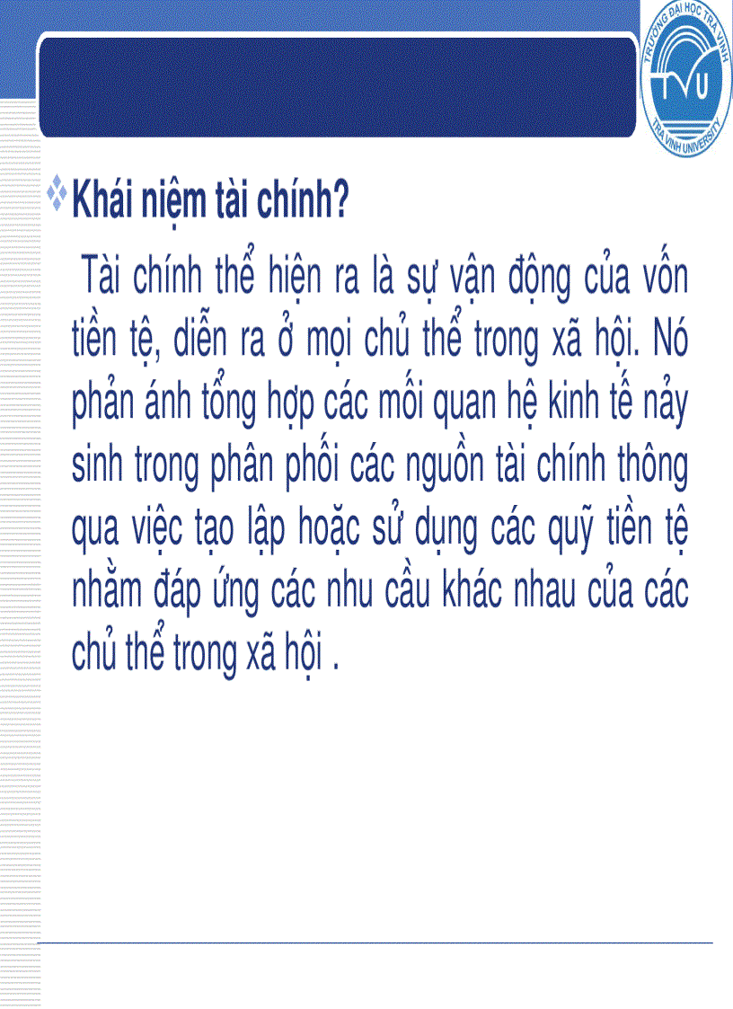 image for page Tổng quan về tài chính