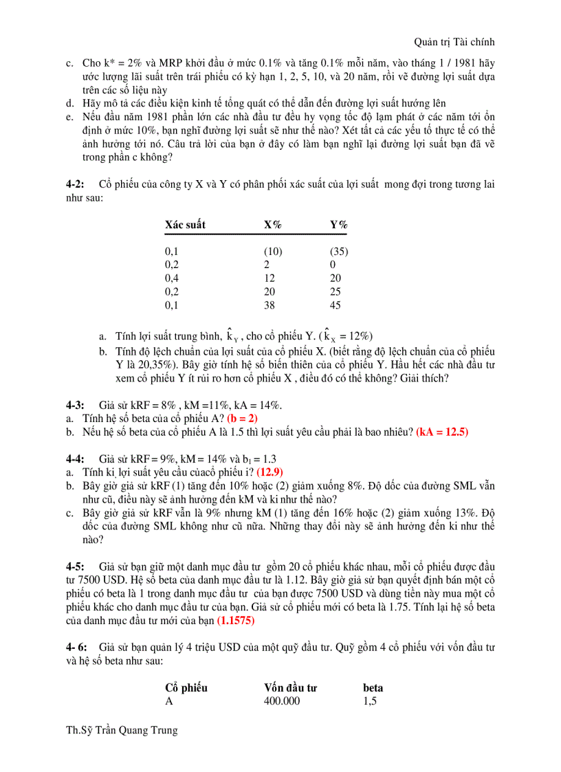 image for page Bài tập môn tài chính doanh nghiệp và quản trị dự án dầu tư
