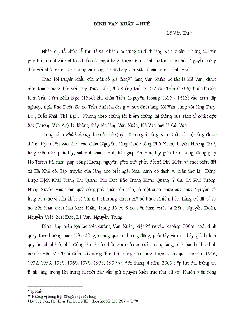 image for page Đình làng Vạn Xuân Huế