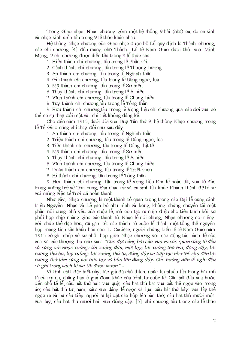 image for page Nhạc chương một thể loại quan trọng của Nhã Nhạc