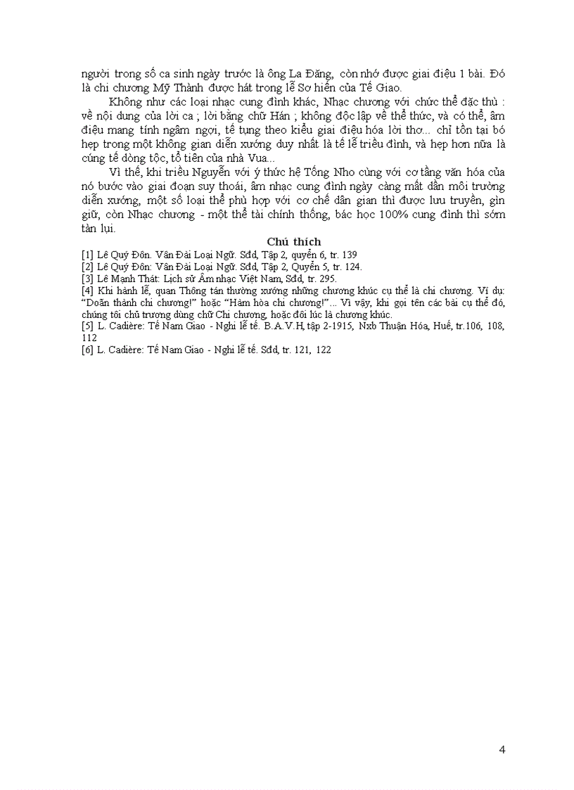 image for page Nhạc chương một thể loại quan trọng của Nhã Nhạc