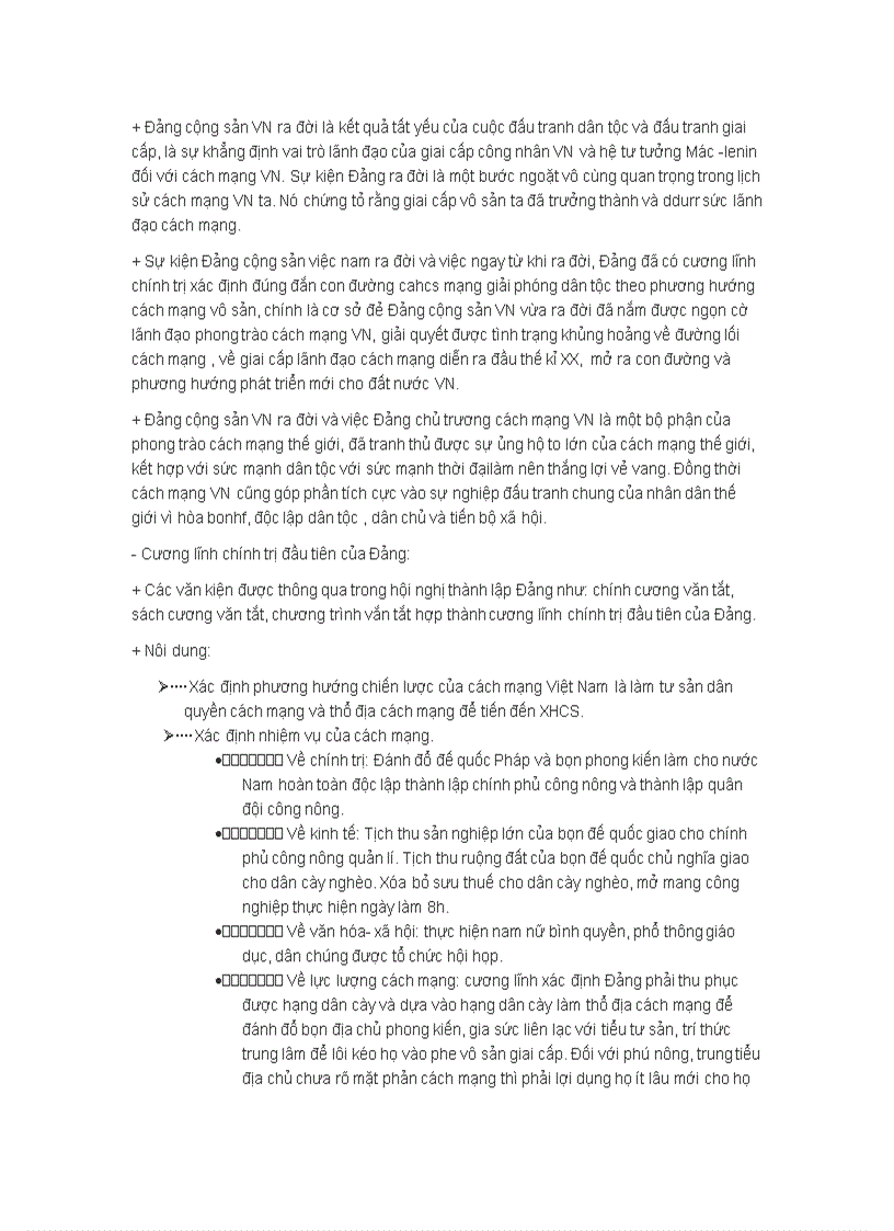 image for page Bộ câu hỏi ôn thi môn đường lối cách mạng