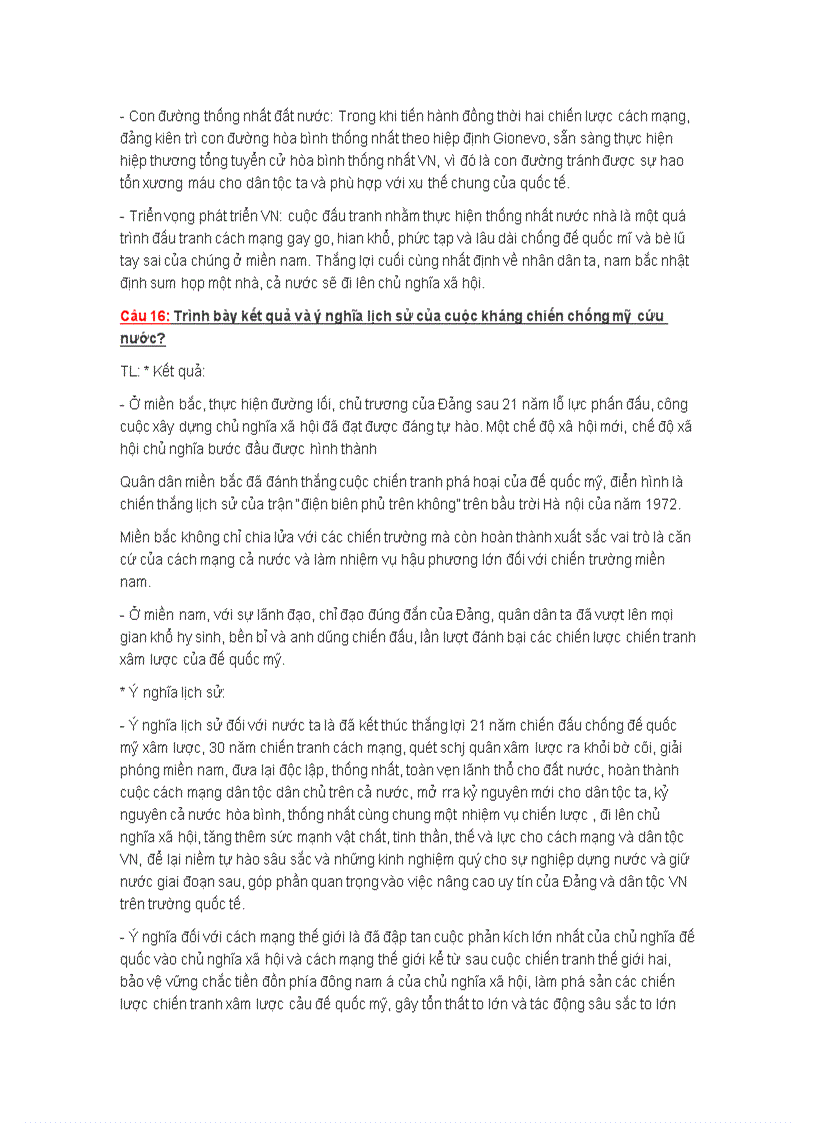 image for page Bộ câu hỏi ôn thi môn đường lối cách mạng