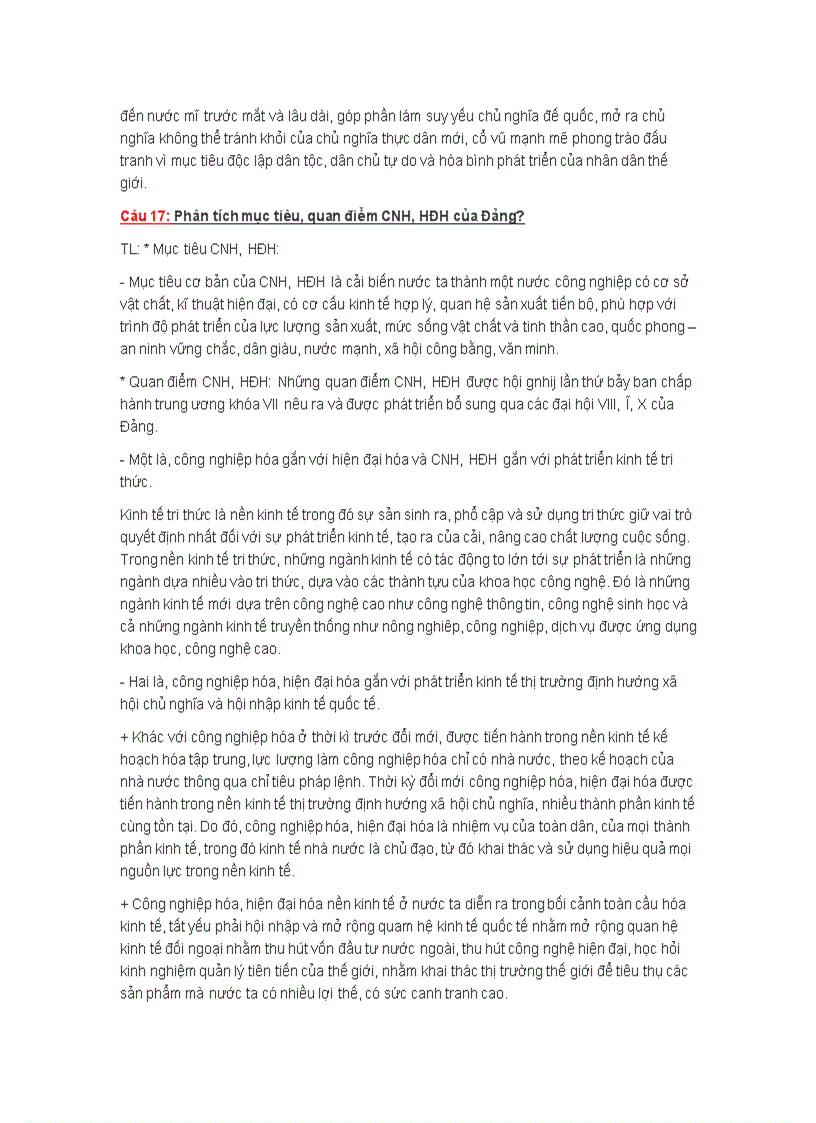 image for page Bộ câu hỏi ôn thi môn đường lối cách mạng