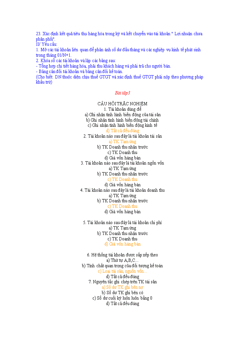 image for page Bài tập Nguyên Lý kế toán 1