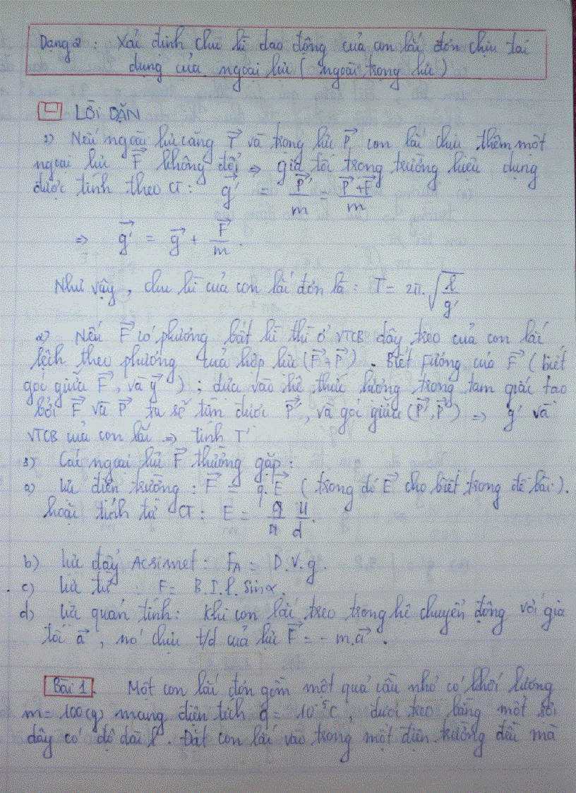 image for page Bài tập con lắc đơn luyện thi đại học