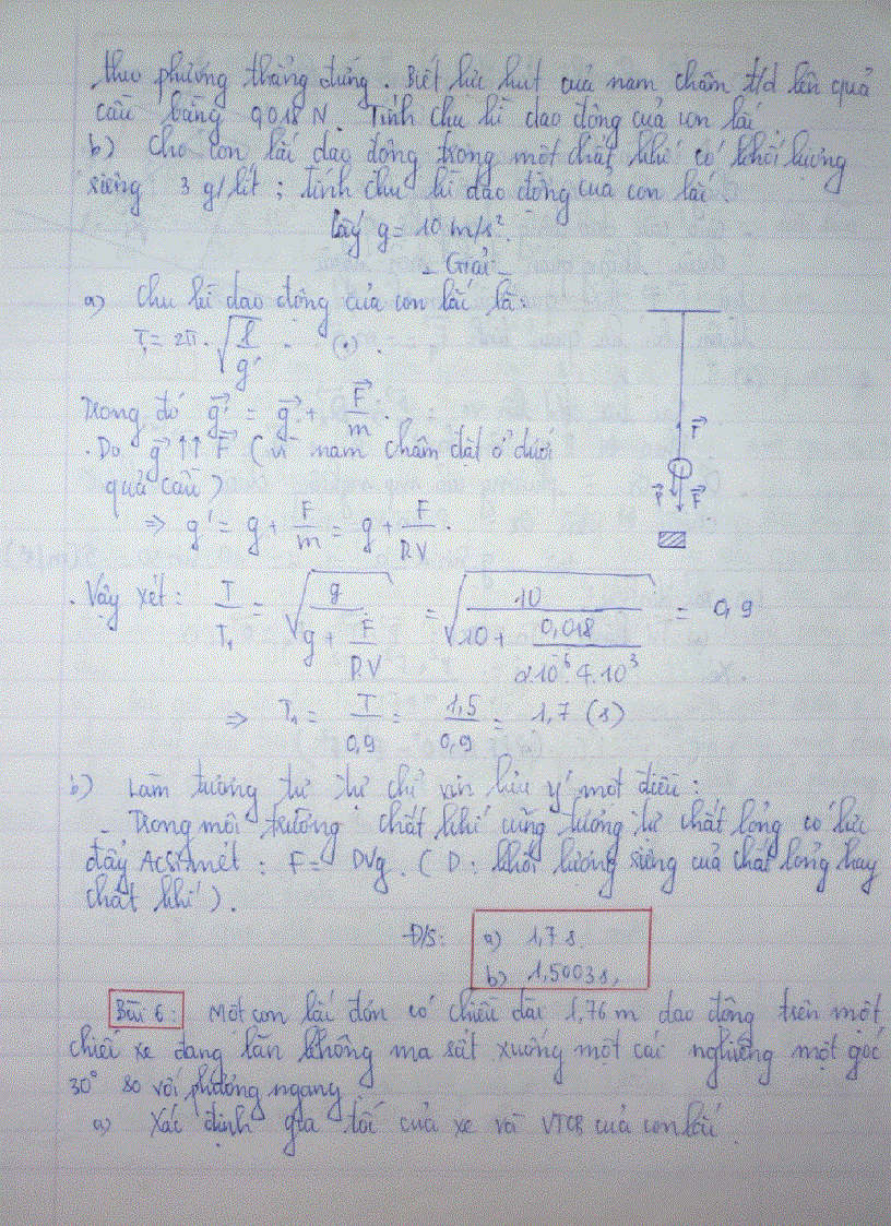 image for page Bài tập con lắc đơn luyện thi đại học