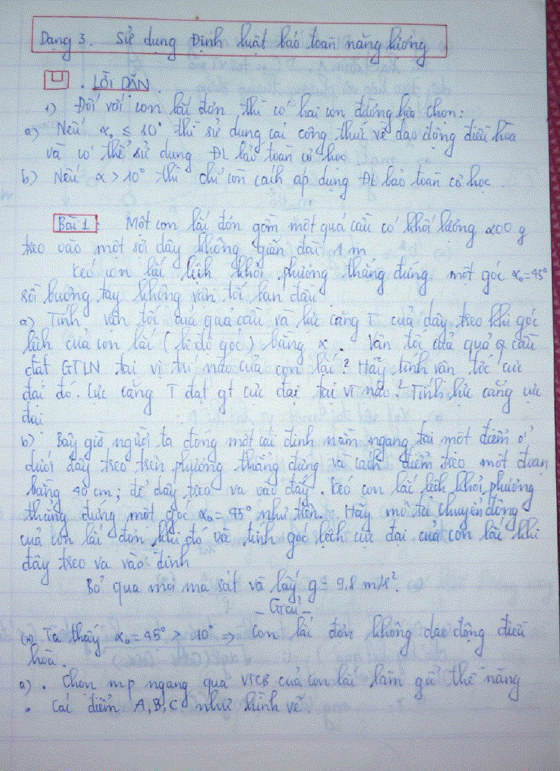 image for page Bài tập con lắc đơn luyện thi đại học