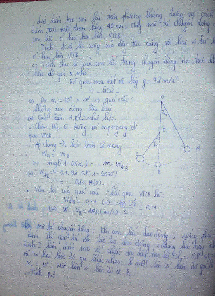 image for page Bài tập con lắc đơn luyện thi đại học