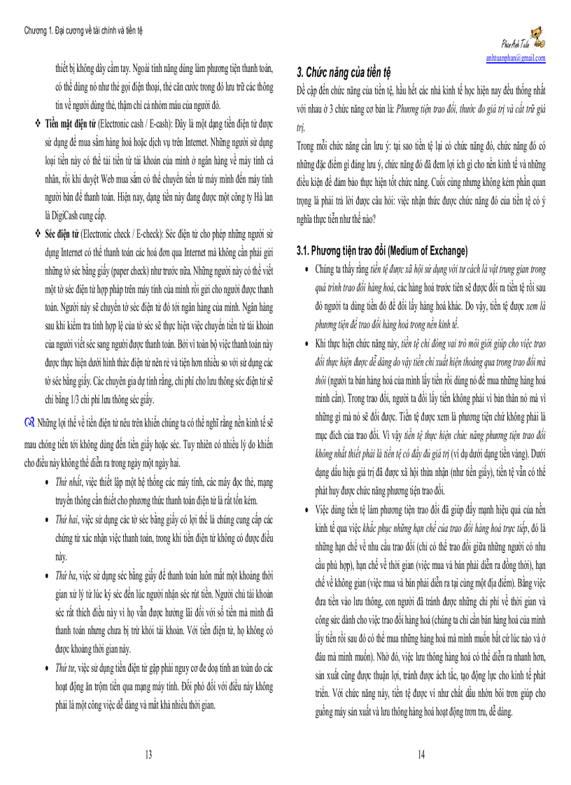 image for page Đề cương bài giảng Lý thuyết tài chính tiền tệ