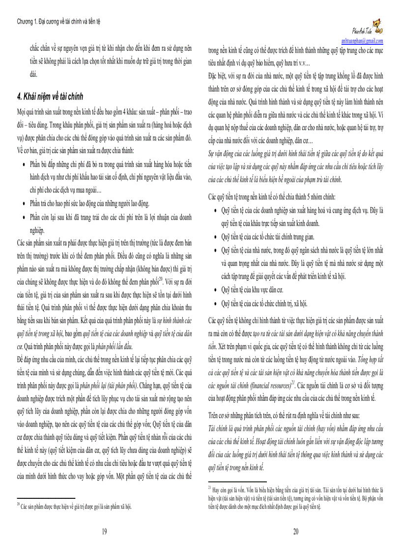 image for page Đề cương bài giảng Lý thuyết tài chính tiền tệ