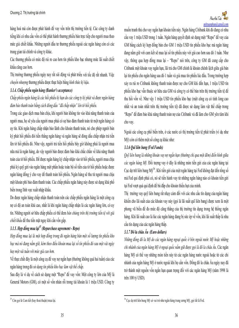 image for page Đề cương bài giảng Lý thuyết tài chính tiền tệ