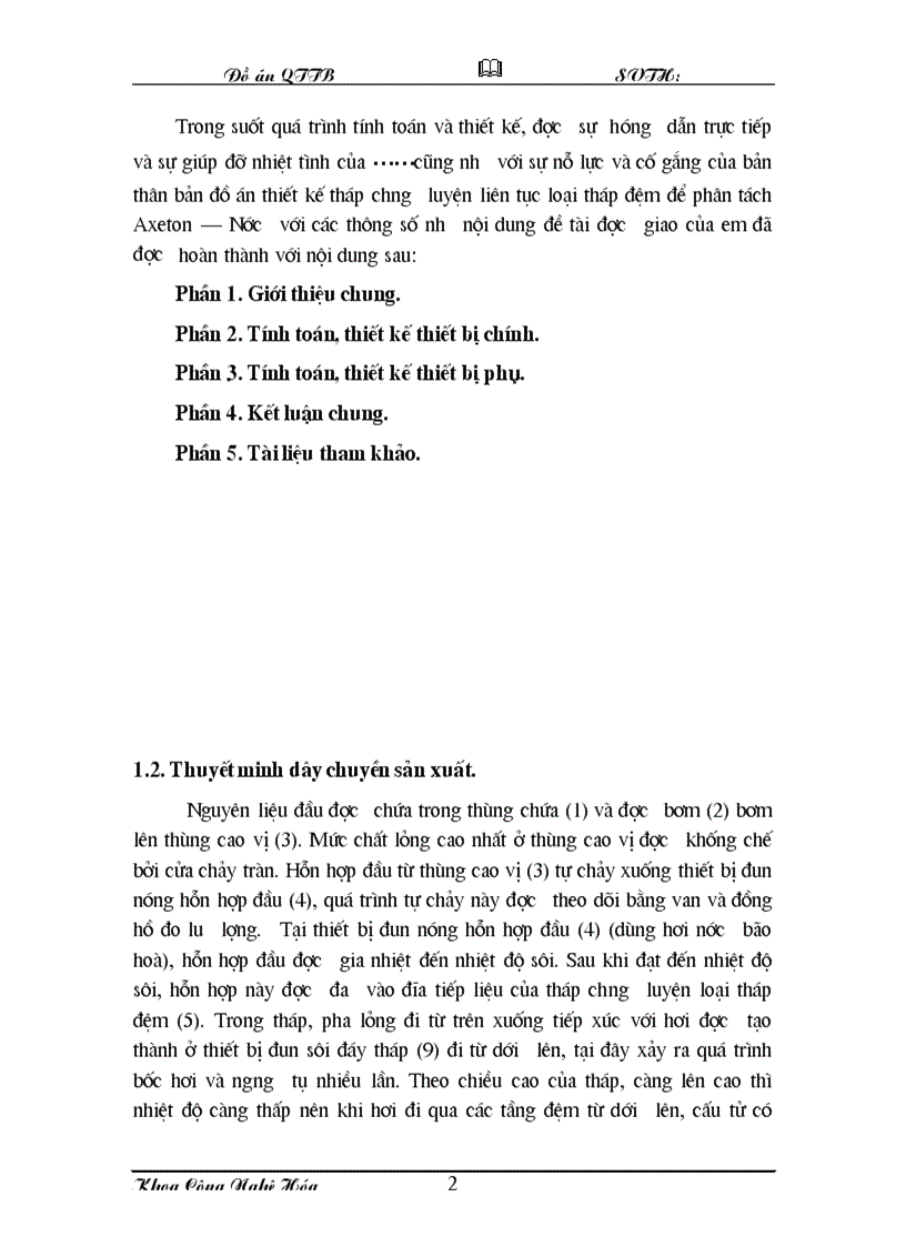 image for page Đồ án hóa công chưng cất axeton và nước tháp đệm