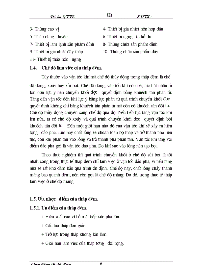 image for page Đồ án hóa công chưng cất axeton và nước tháp đệm