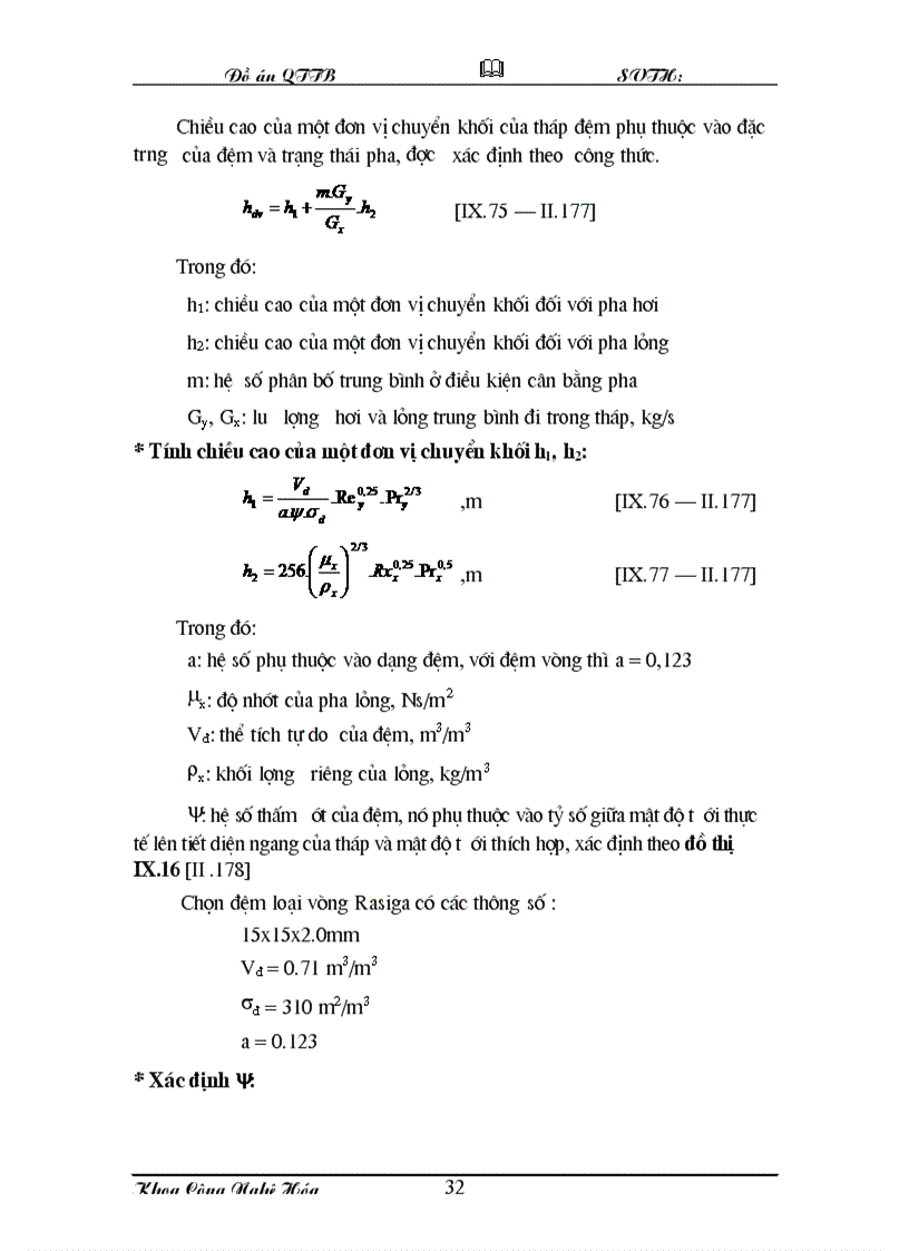 image for page Đồ án hóa công chưng cất axeton và nước tháp đệm
