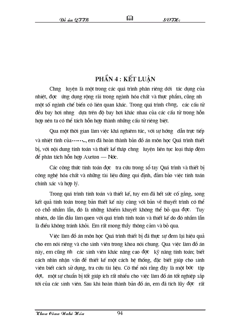 image for page Đồ án hóa công chưng cất axeton và nước tháp đệm