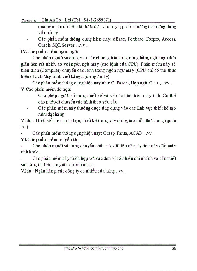 image for page Các phần mềm ứng dụng