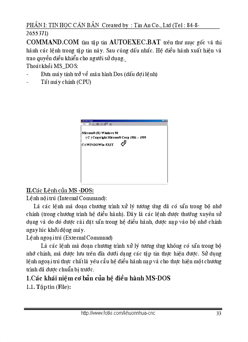 image for page Hệ điều hành MS DOS
