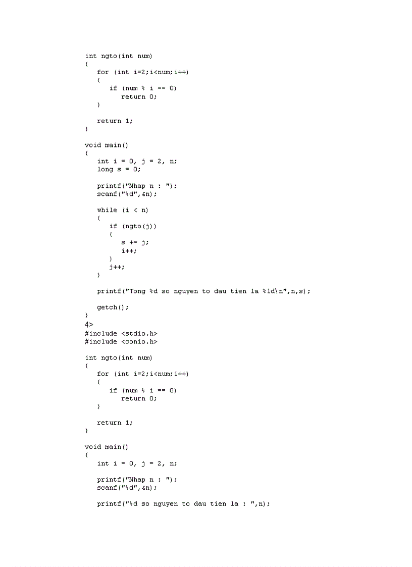 image for page Các bài tập lập trình c và bài giải