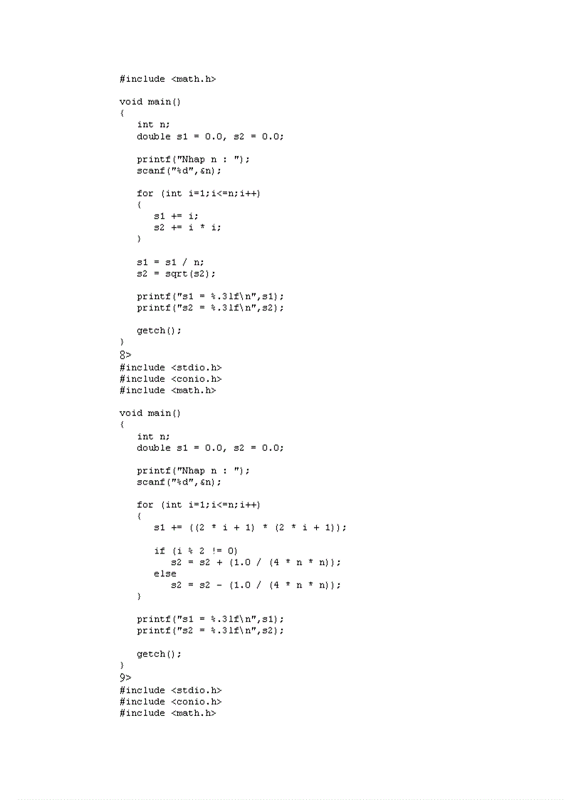image for page Các bài tập lập trình c và bài giải