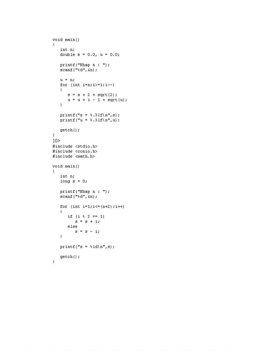 image for page Các bài tập lập trình c và bài giải