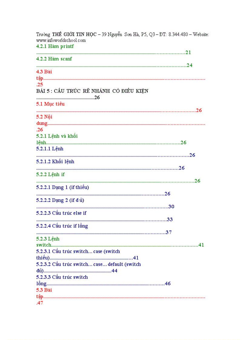 image for page Giáo trình ngôn ngữ lập trình c