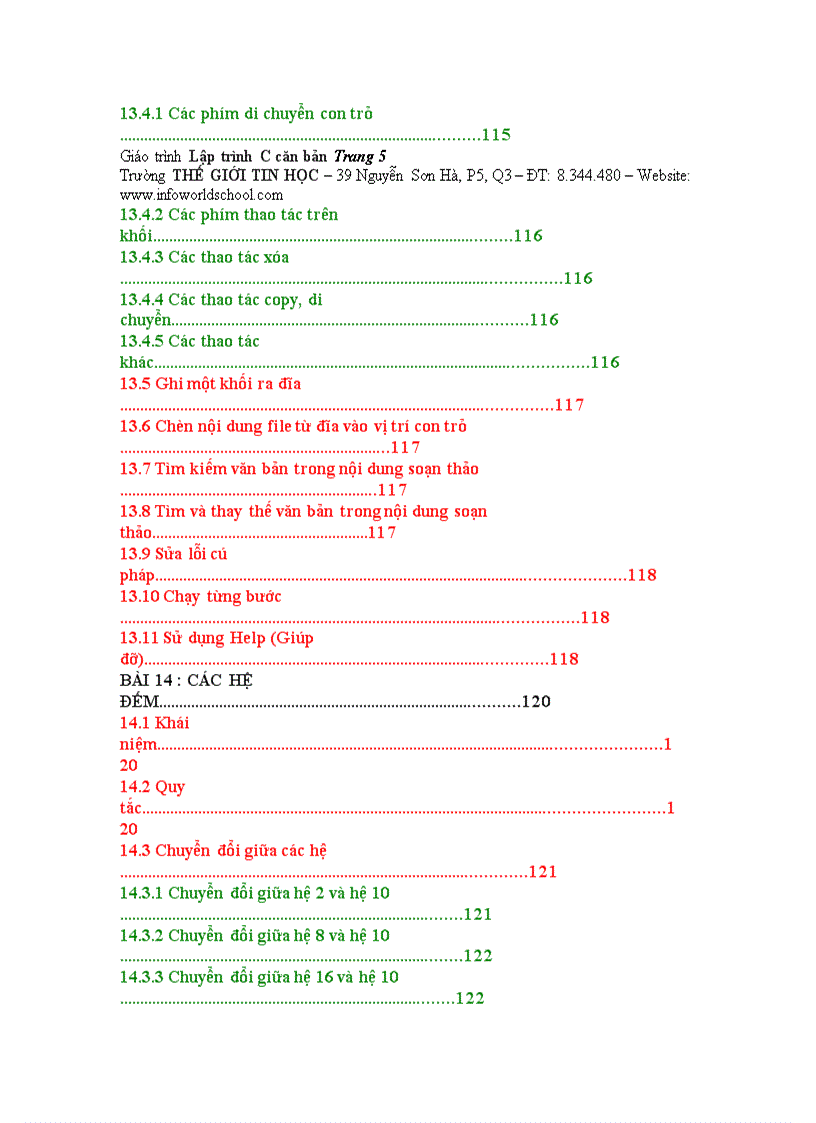image for page Giáo trình ngôn ngữ lập trình c