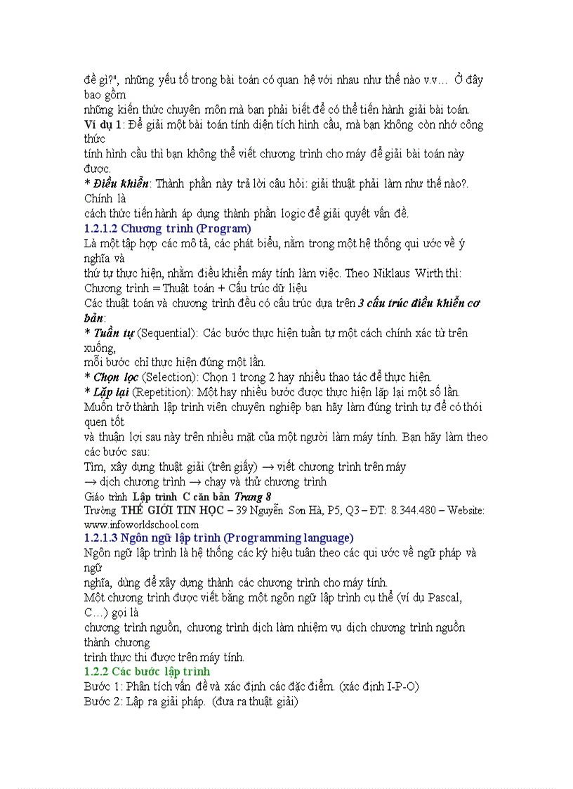 image for page Giáo trình ngôn ngữ lập trình c