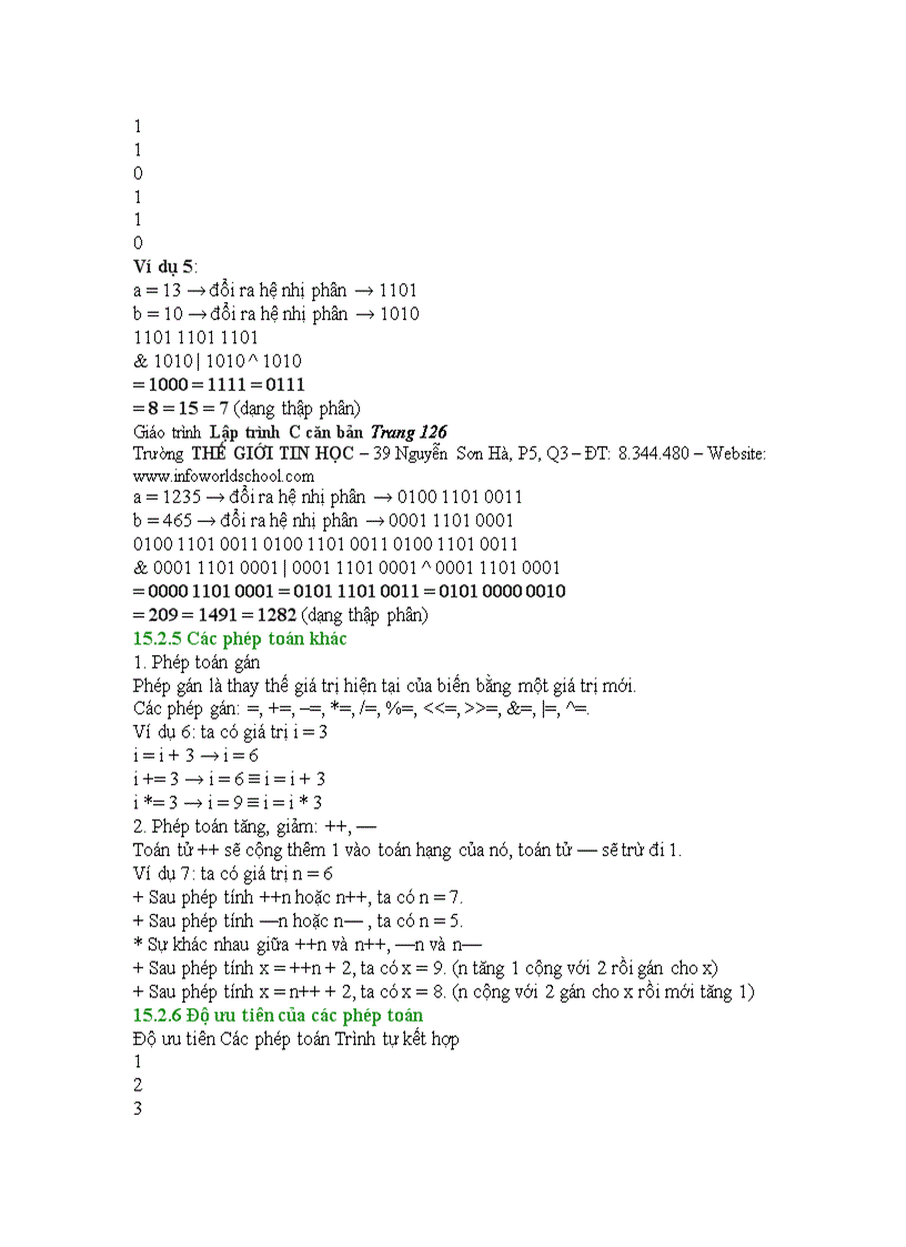 image for page Giáo trình ngôn ngữ lập trình c