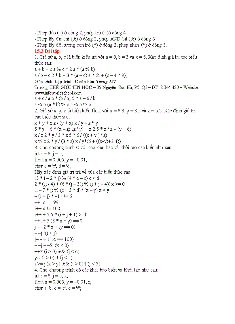 image for page Giáo trình ngôn ngữ lập trình c