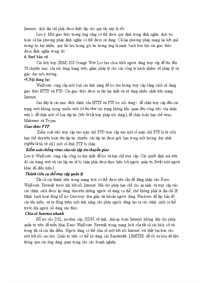 image for page Các chức năng chính của phần mềm Kerrio firewall