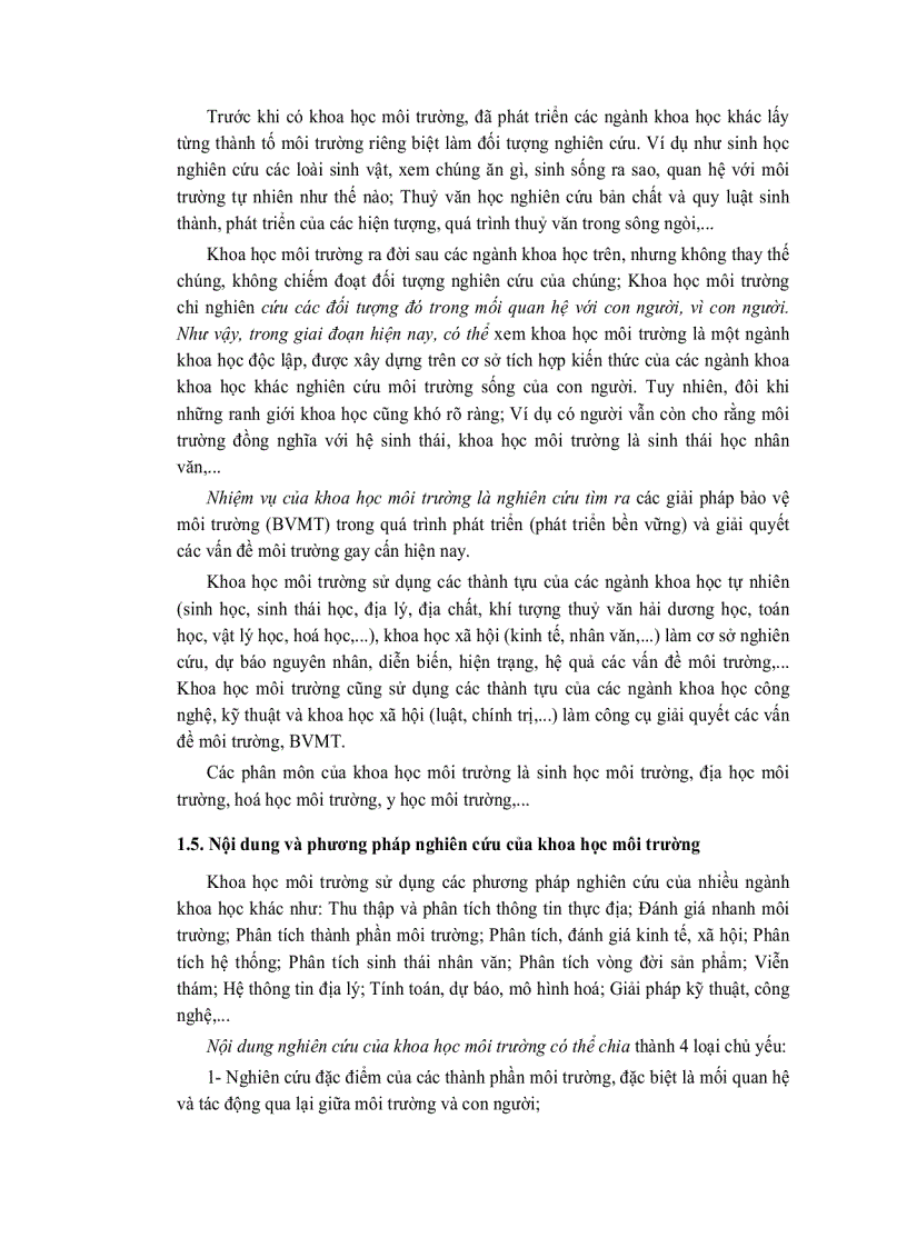 image for page Giáo trình môi trường và con người