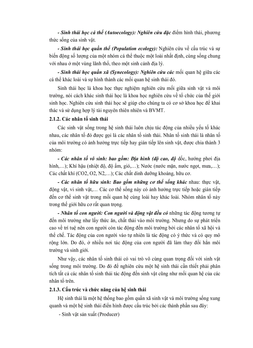 image for page Giáo trình môi trường và con người