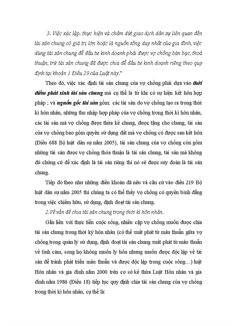 image for page Bài tập lớn hôn nhân và gia đình Vấn đề chia tài sản chung trong thời kì hôn nhân và phương hướng giải pháp hoàn thiện pháp luật