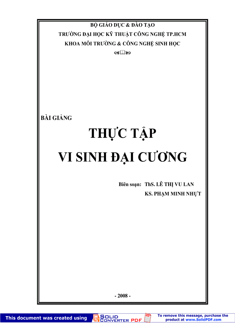 image for page Bài giảng thực tập vi sinh đại cương