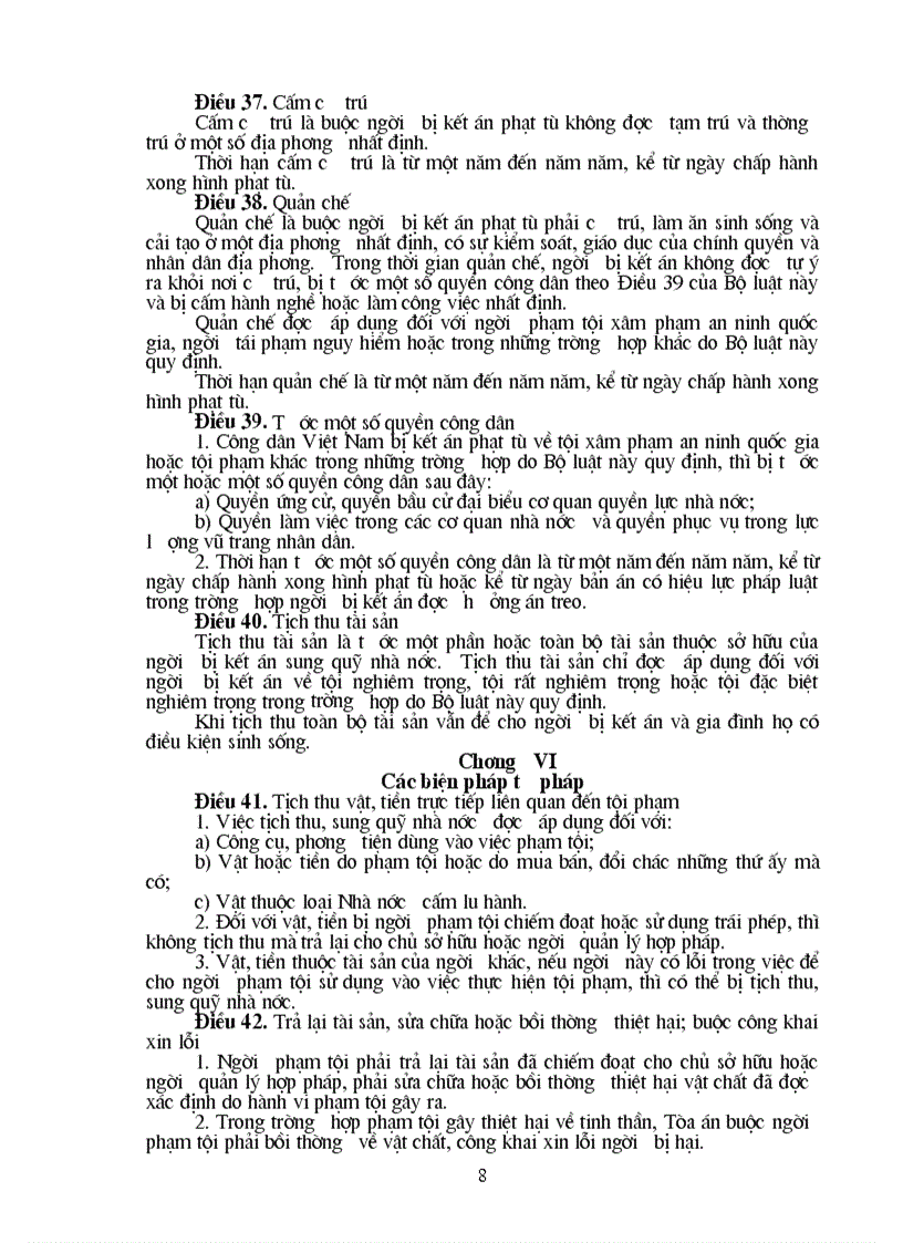 image for page Bộ luật hình sự 1999