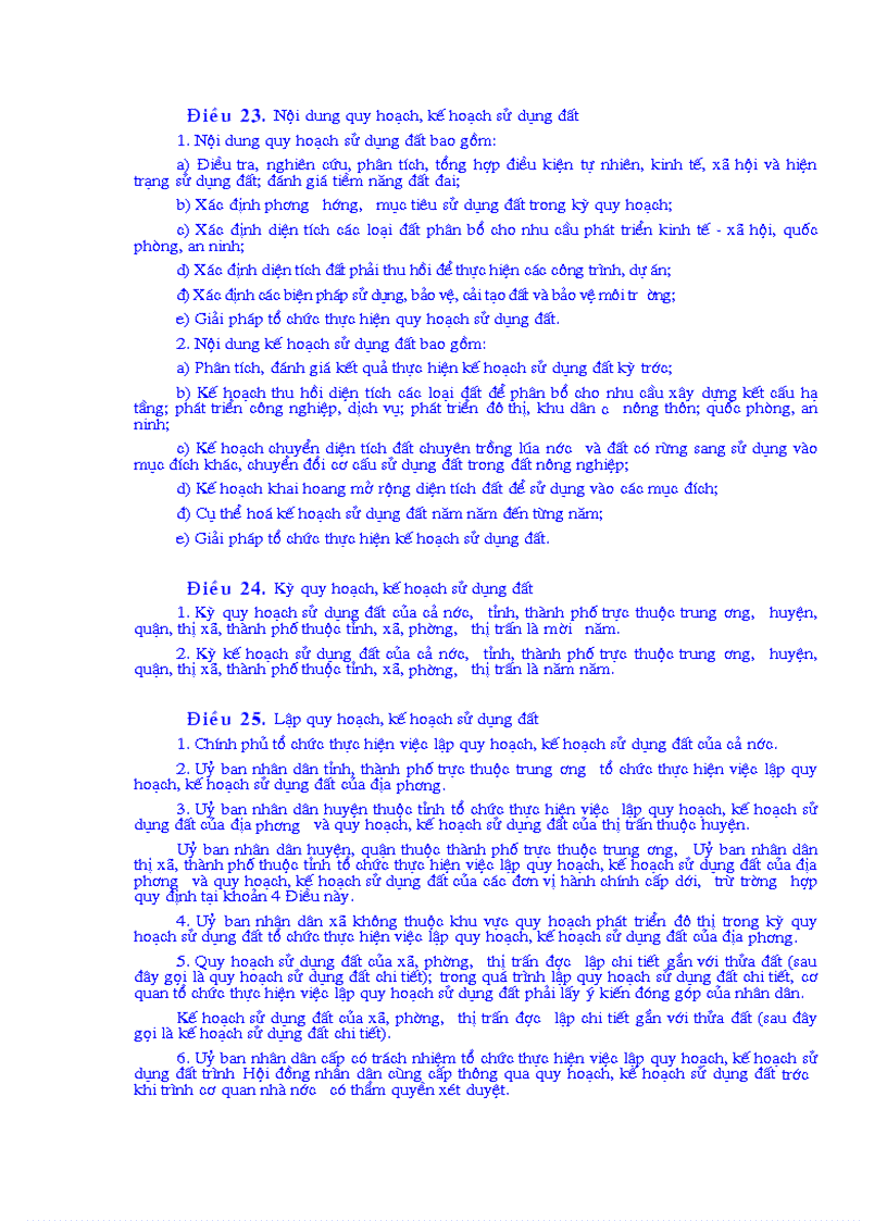 image for page Luật đất đai Quy định về quản lý đất đai